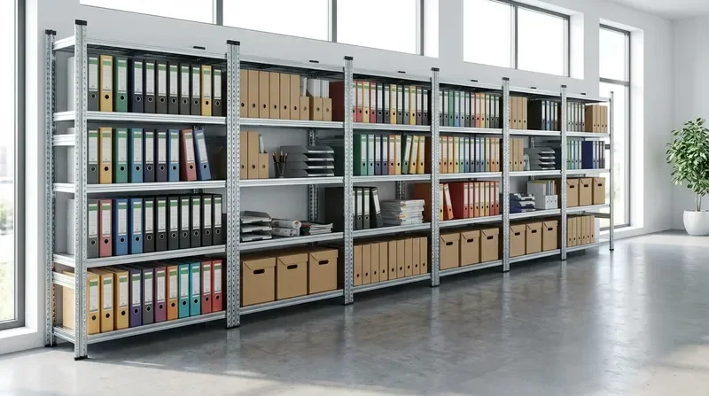 מערכת מדפים מודולרית לאחסון תעשייתי