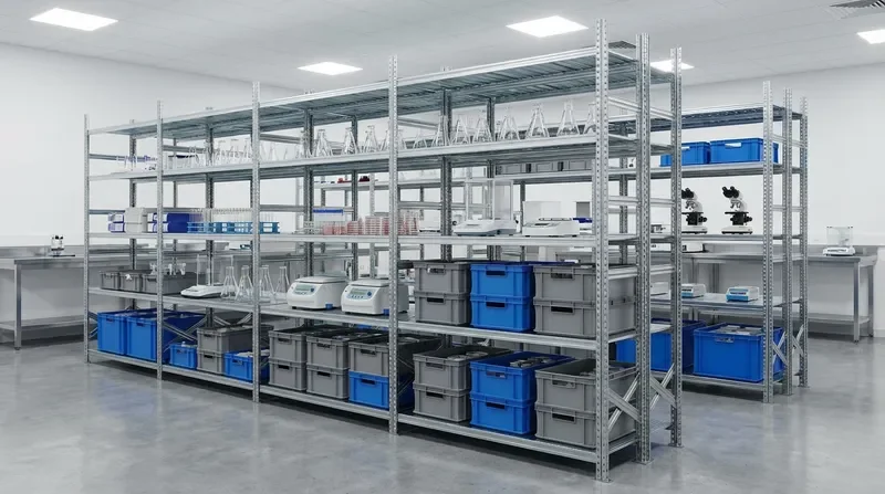 מדפי מתכת תעשייתיים לאחסון כבד