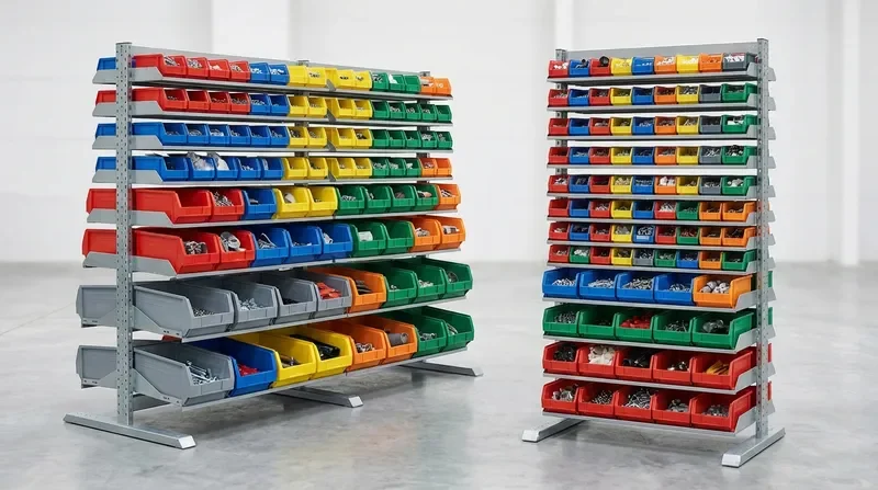 ארגזי אחסון נערמים