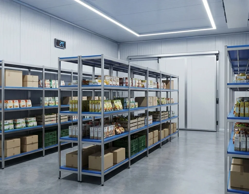 מערכת מדפים לחדרי קירור מבית Tonon