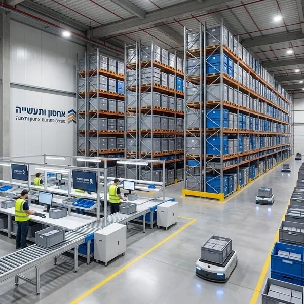 ריהוט תעשייתי לחברות לוגיסטיקה - מחסן לוגיסטי מאורגן
