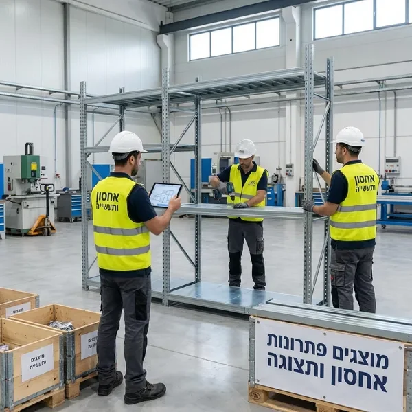 פתרונות מותאמים אישית - התקנת מערכת אחסון במפעל